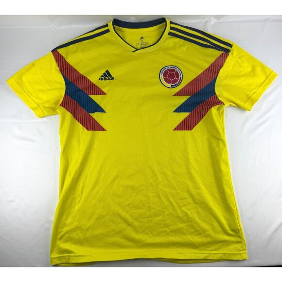 James 10 COLOMBIA 2018 2019 HOME FOOTBALL SHIRT SOCCER JERSEY ADIDAS XL - Picture 1 of 6
